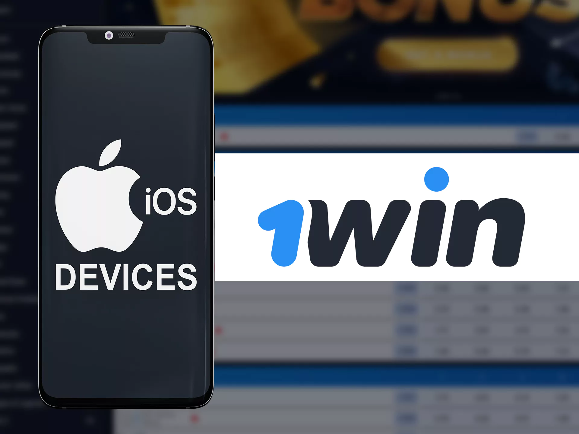 1win app can be installed on various ios devices.