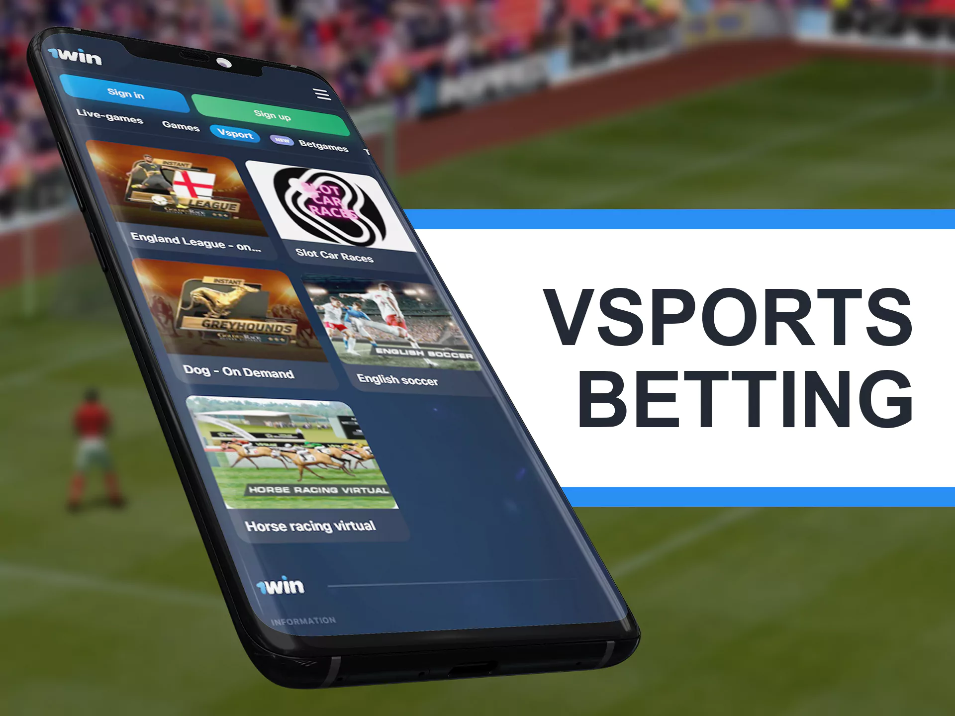 Watch and bet on vsports at 1win.