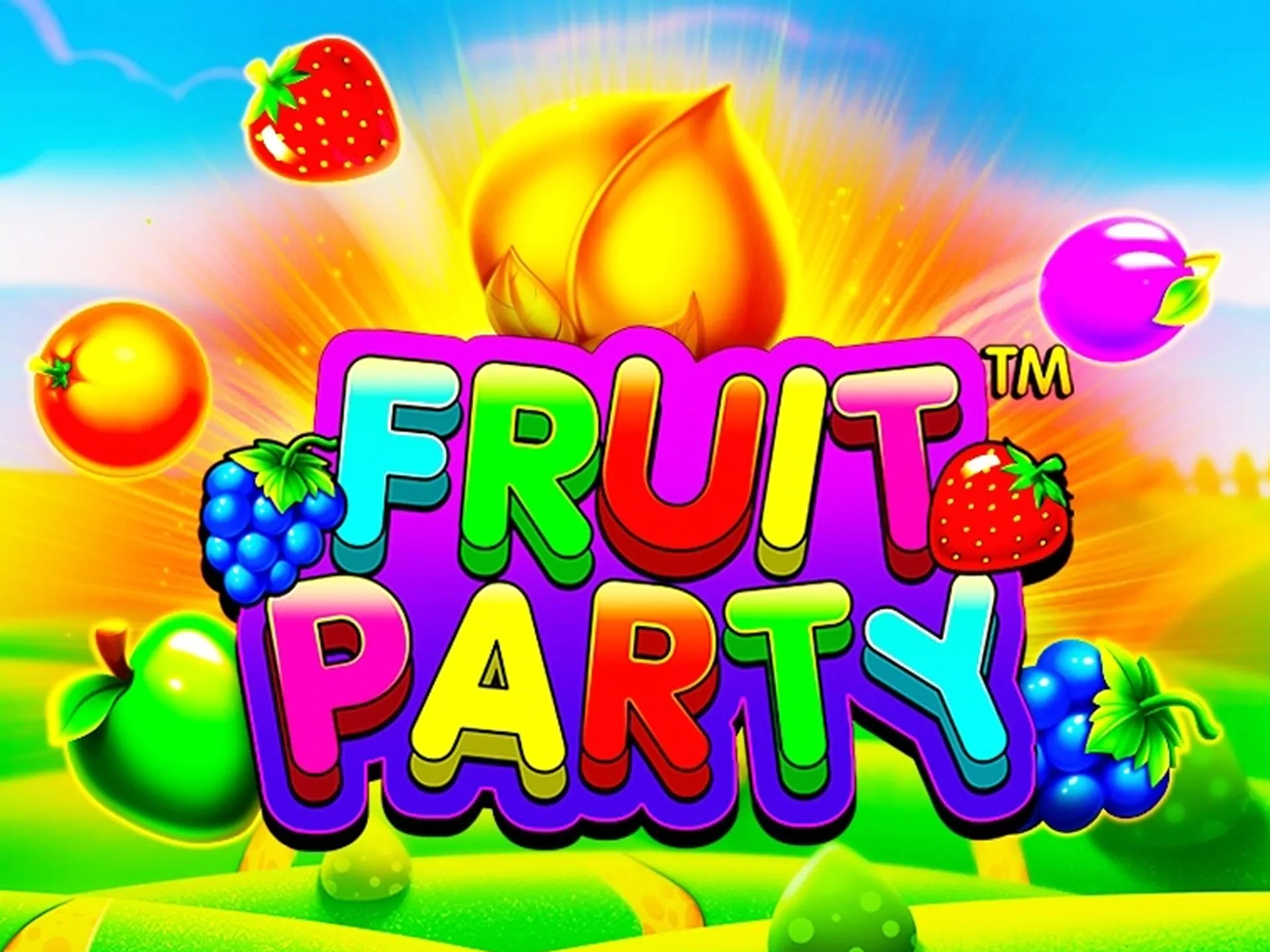 Spin Fruit Party slots and win jackpot.