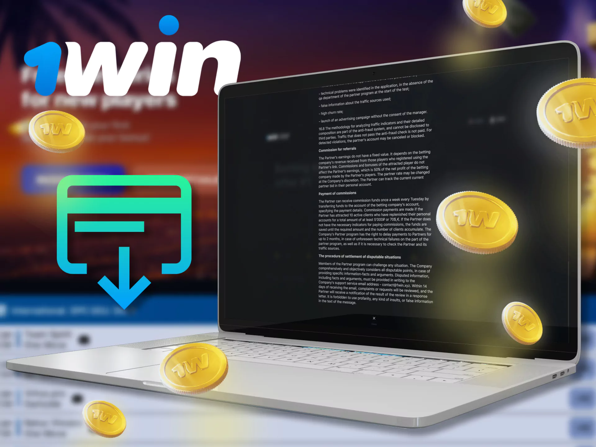 Find out how easy it is to withdraw money earned from 1Win affiliate program.