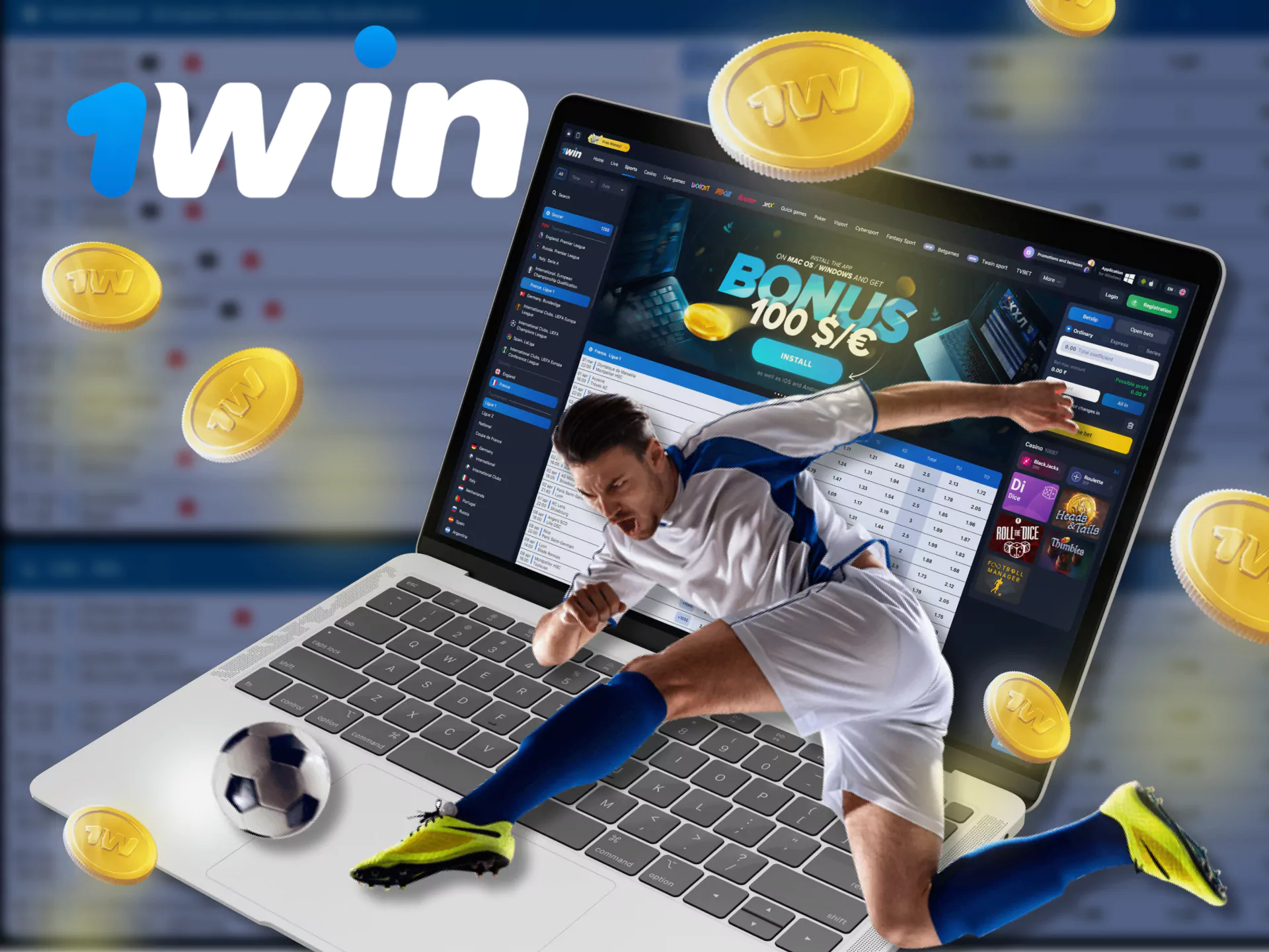 Start betting on football at 1win easily with these instructions.